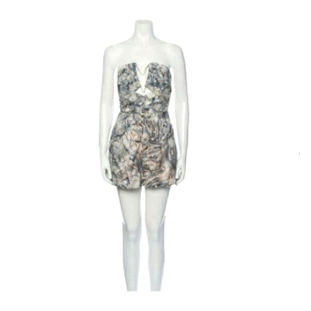 Zimmermann Silk Floral Print Romper